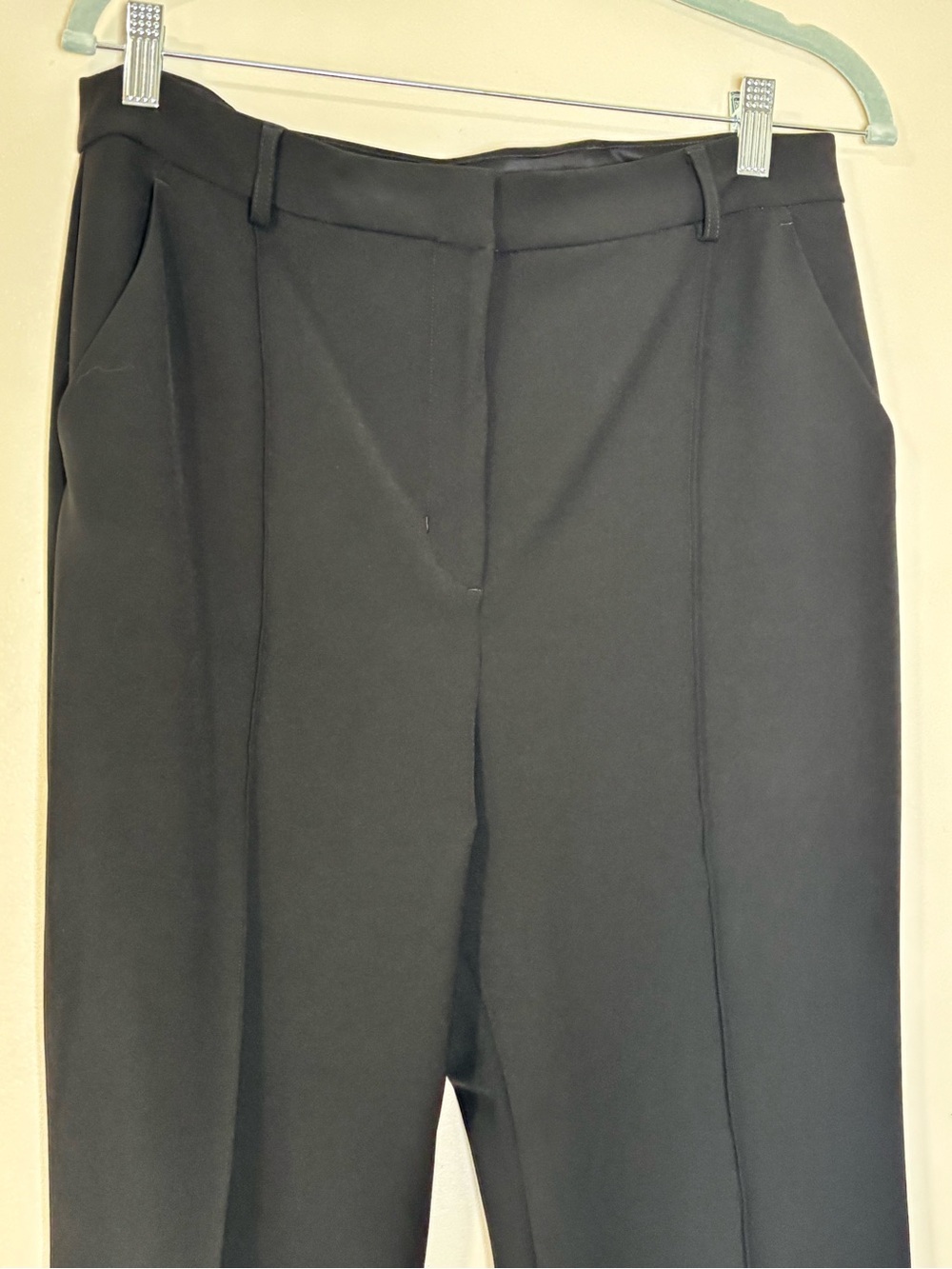 Black Seamed Bootcut Dress Pants — Size 12R